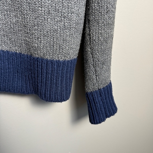 Tommy Hilfiger Luxury Blend Men's Gray Logo Long Sleeve Knit Sweater‎ Large - Picture 2 of 14